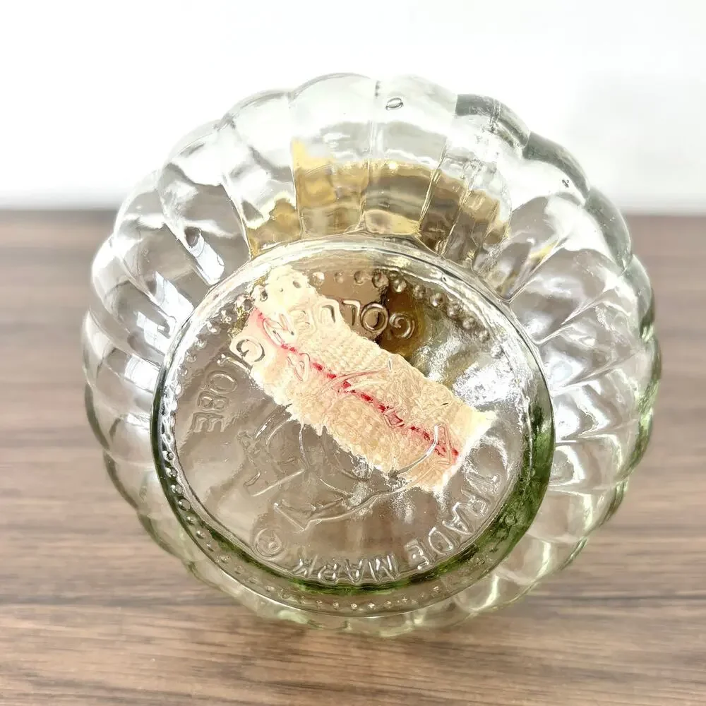 Vintage Brass and Glass Oil Lamp